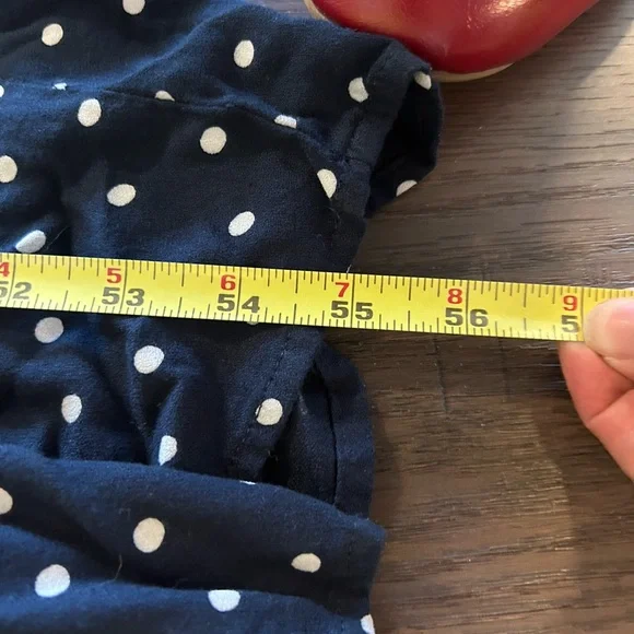 Old Navy Navy and White Polka Dot Wide-Leg Jumpsuit Size L - Picture 9 of 9